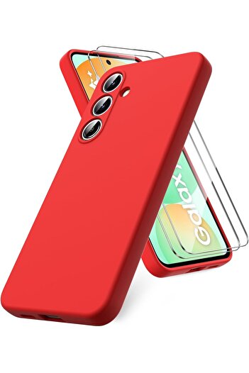 Rivor Samsung Galaxy S23 Kılıf Kamera Korumalı İçi Kadife Mat Lansman Renkli Silikon Kapak+Ekran Koruyucu