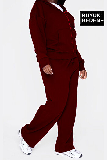 Superlife Women's Plus Size Brooklyn Printed Slim Sweatpants Spr25Beak54
