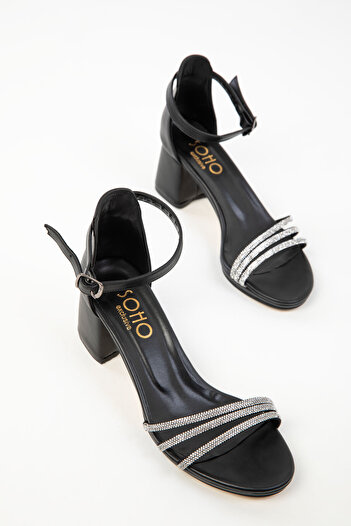 SOHO Black Women's Classic Heeled Shoes 20258
