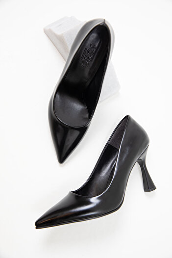 SOHO Classic Black Women's Heeled Shoes - 19661