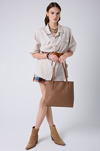 Fossil Tan Women's Hand and Shoulder Bag 05Fo25Y5028