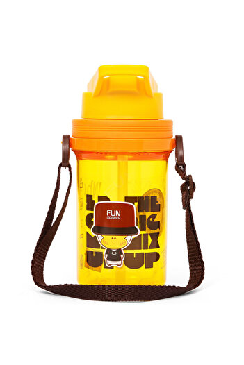 Eazy Kids Water Bottle 500ml wt Straw - Yellow