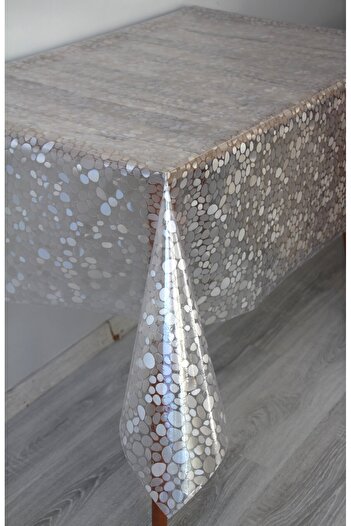 DDHOME 0.18 Thick Transparent Pattern Static Erasable Glass Icing Tablecloth - 0011-Dropround