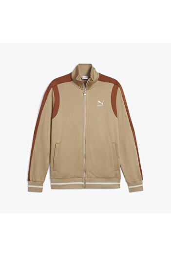 Puma T7 Track Erkek Bej Eşofman Üstü