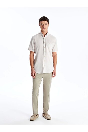 LC Waikiki Lcwaikiki Classic Beige Slim Fit Men's Trousers