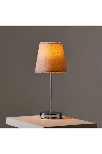 Home Box Sega Touch Lamp with Fabric Shade - 16x16x40 cm