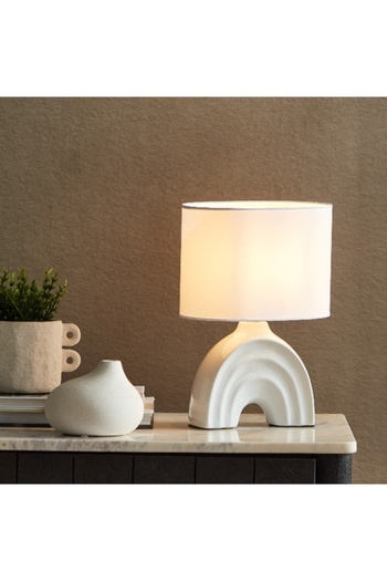 Home Box Caspian Ceramic Table Lamp - 21.5x21.5x30 cm