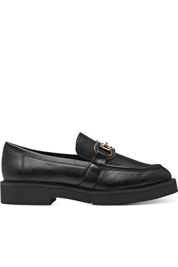 Marco Tozzi Black Loafers Womens Shoes
