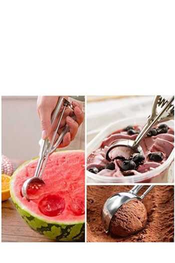 elfnur Stainless Steel Cookie Halva Ice Cream Serving Spoon