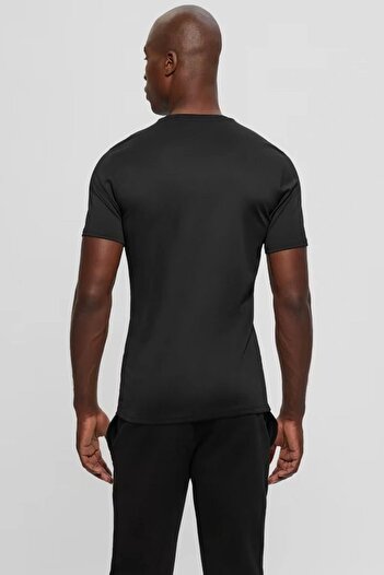 Guess Ανδρικό μπλουζάκι Tech Stretch Μαύρο Slim Fit M4YI60KCBM0-JBLK