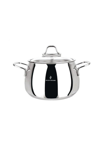 Sofram 20cm 18/10 Stainless Steel Single Casserole