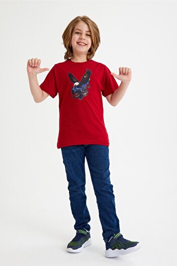 CC STORE Eagle Printed Unisex Children's T-Shirt for Ages 5-15