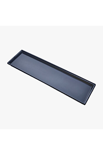 HIC Melamine Regtangular Serving Plate Black Color Size 58 cm