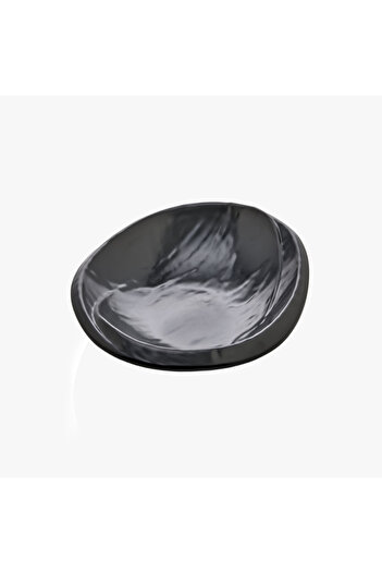 HIC Melamine Serving Bowl Black Color Size 28 cm