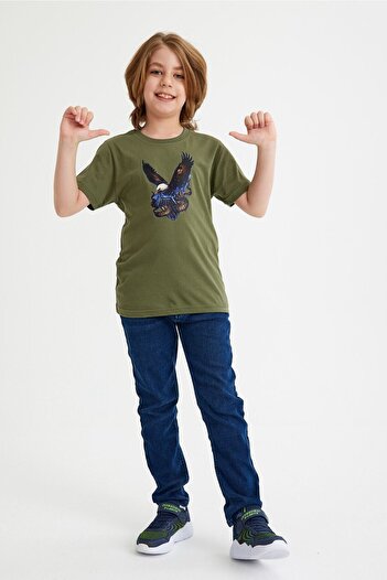 CC STORE Eagle Printed Children's T-Shirt for Ages 5-15