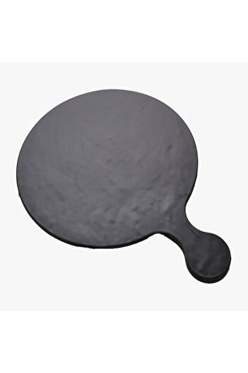 HIC Melamine Serving Board Matte Black Color Size 34 cm