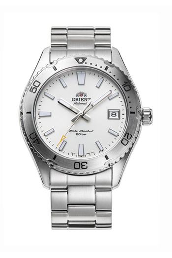 Orient Ra-Ac0Q03S30B Wind up Automatic Steel Grey White Dial 40 mm Men's Wrist Watch