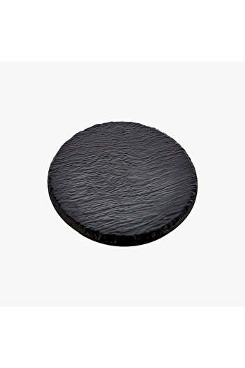 HIC Melamine Serving Board Matte Black Color Size 30 cm