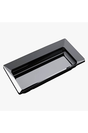 HIC Melamine Regtangular Serving Plate Black Color Size 50 cm