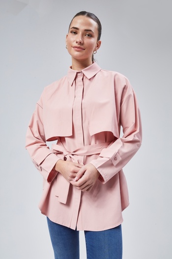 lurex moda Belted Shirt with Robe