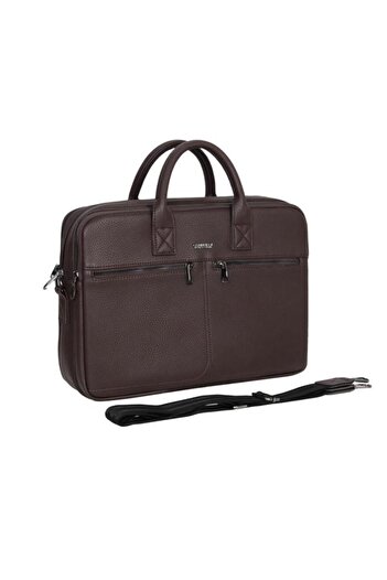 Cambridge Polo Club Cambridge Polo Club Brown Faux Leather Briefcase - 50073-007