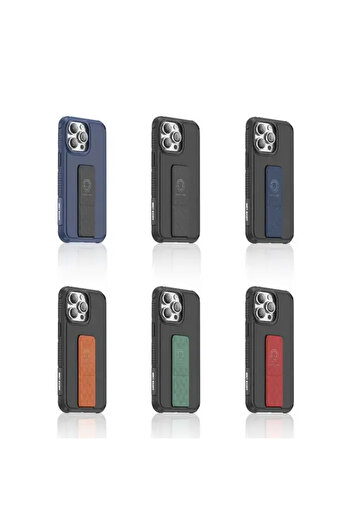 Green Lion Series 79 Case With Leather Wrist Band Stand For iPhone 14 Pro (6.1") - Re