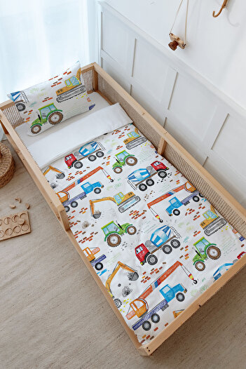 Tuğba Kuğu Montessori Duvet Cover Set (100X200) - Iconic Series - Color Work Machinery