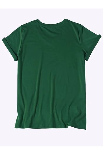 Deocept Oversize V-Neck Women's T-shirt - Printed and Loose