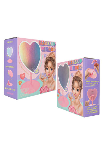 Top Model Topmodel Heart Makeup Mirror with Light