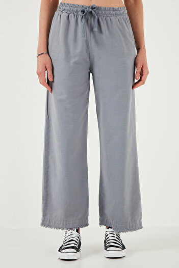 Lela Cotton Relaxed Fit High Waist Wide Leg Pants Pants 668Yp5275