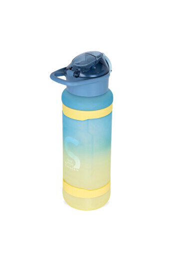NovaKids Nova Kids Water Bottle 1000ml with Straw- Blue