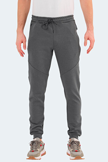 Slazenger Ανδρικό στενό παντελόνι VENOM με τσέπες με φερμουάρ, σκούρο γκρι