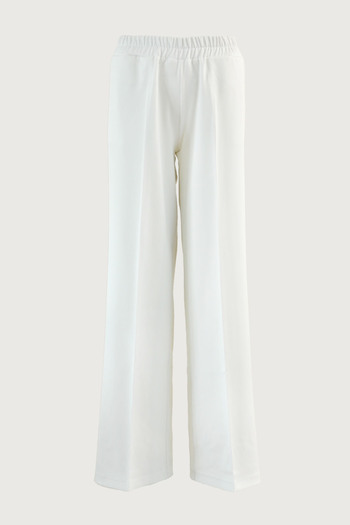 Rukayyel Ecru Color Loose Cut Trousers