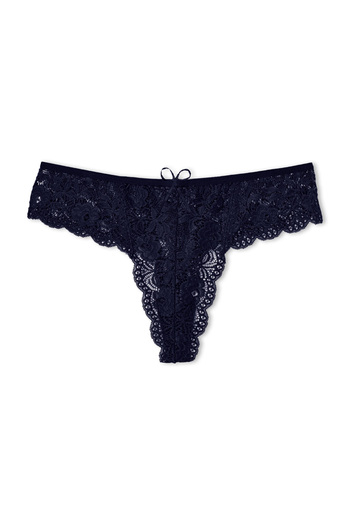 Zena Large Size Lace 3-Piece Women's Thong Panties Set