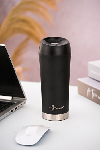 Penguen Mug Thermos - 400 ml |   Leak-Proof, Double-Lined, Vacuum Insulated, Stainless Steel