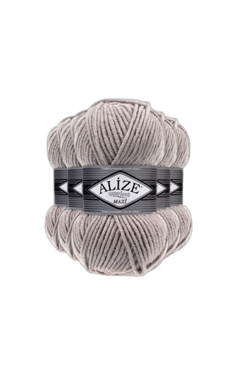 Alize Superlana Maxi (παχύ) Πλεκτό Σχοινί - 652 Καπνός - 100 Γρ. 100 Μ. Ιππο