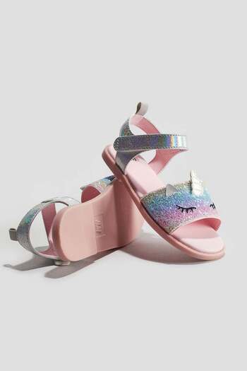 H&M Appliquéd sandals