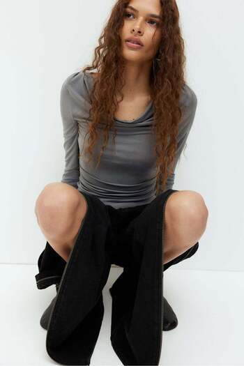 H&M Draped jersey top