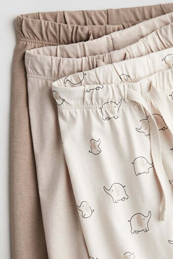 H&M 3-pack cotton jersey joggers