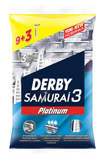 Derby Samurai 3 Platinum 9+3 (1 Sachet)