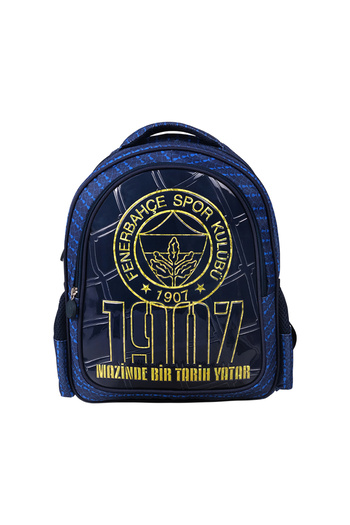 Fenerbahçe Kids Fb Basketball Printed Lined Licensed Zippered School Backpack with Side Compartment
