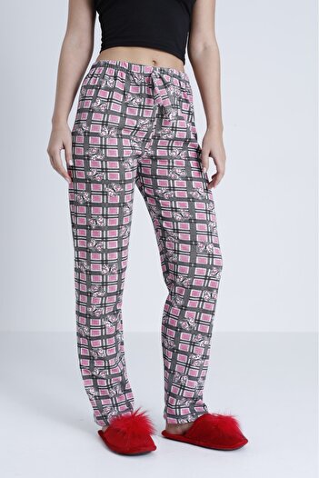 DONEX Thick Raised Fabric Printed Women's Pajama Bottoms