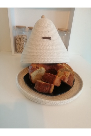 karelim home 30cm Fashionable and Decorative Food Preserving Storage Container - Cake Dumpling Pastry Pogaca Bowl