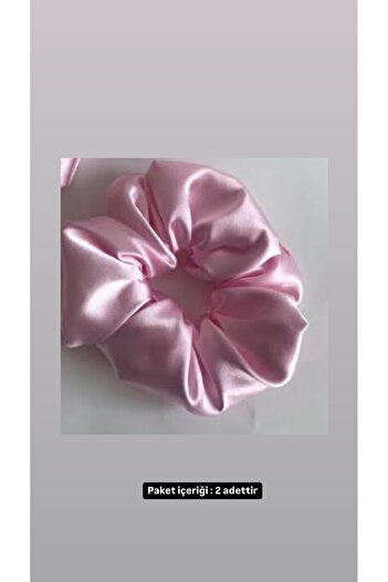 GERCELLA Nadide Silk Satin 2 Pieces Hair Rubber (Biguteri)