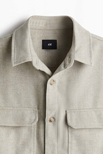 H&M Regular Fit Felted overshirt