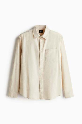 H&M Regular Fit Linen-blend shirt