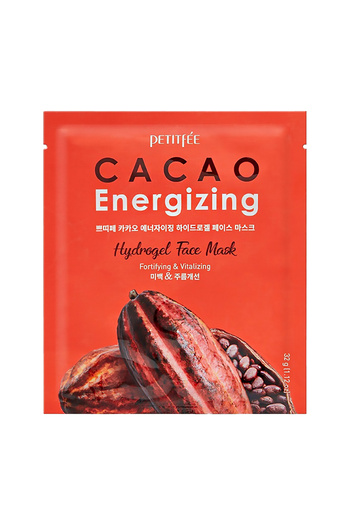Petitfee Cacao Energizing Hydrogel Face Mask 5 x 32 g - moisturizing sheet mask