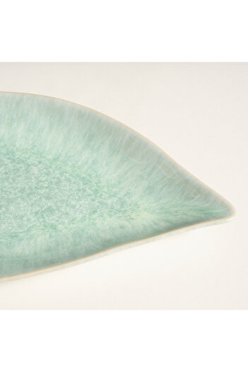 Zsa Zsa Zsu Fonte Stoneware Servis Tabağı 30.5x18.4x3.5 Cm Yeşil