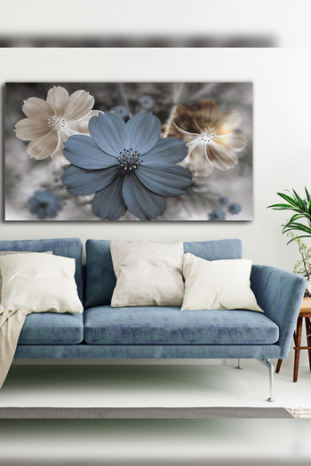 Evinemoda Colorful Flowers One Piece Canvas - Canvas Painting