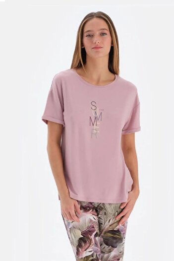 Eros 33500 Women's Lilac Half Sleeve Pajamas Set